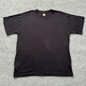 Fresh Produce Womens Black Tunic Top Oversized Pockets Cotton‎ Small